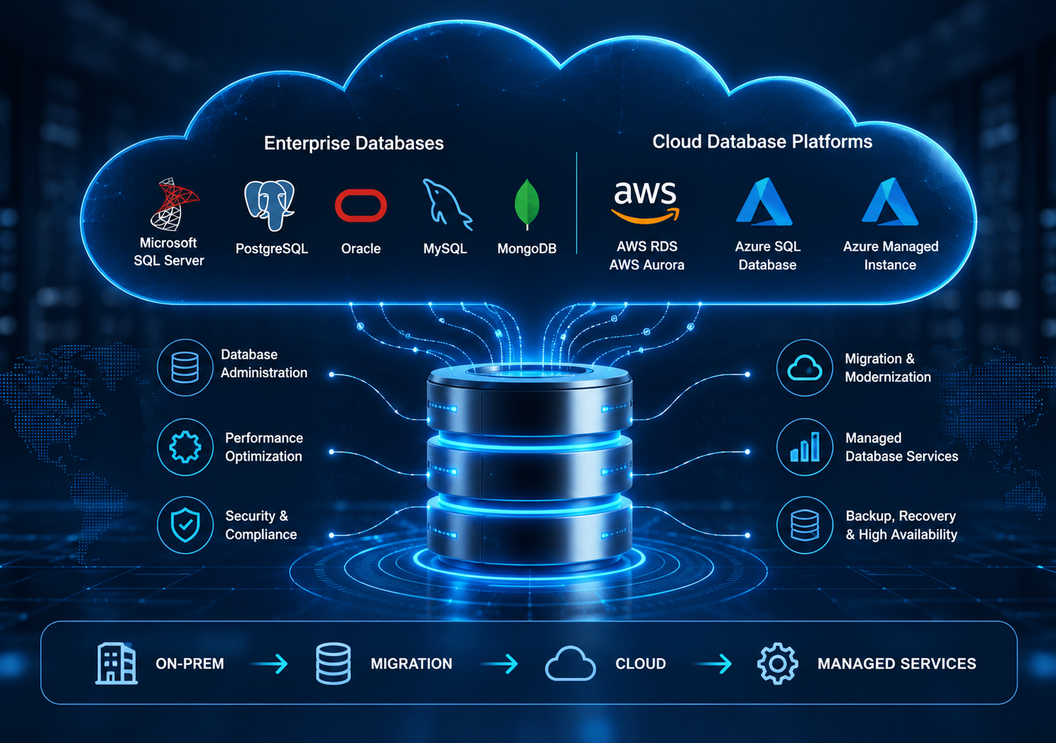 DataPro Consultancy database platforms, cloud services and migration lifecycle